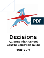 Decisions: Alliance High School Course Selection Guide 2018-2019