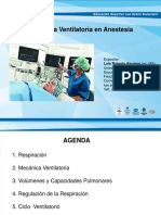 Fisiología Ventilatoria en Anestesia