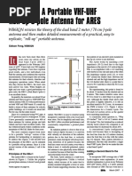 The DBJ-2: A Portable VHF-UHF Roll-Up J-Pole Antenna For ARES