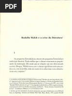 Daniel Link Rodolfo Walsh e a Crise Da Literatura