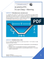 CP6. Parámetros Geométricos Con Chezy - Manning