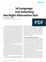 Proposeful Language Assessment Selecting The Right Alternative Test