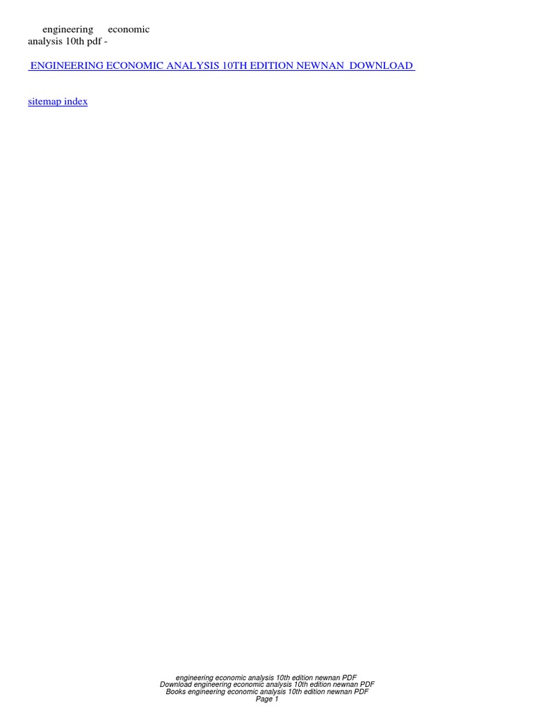 ENGINEERING ECONOMIC ANALYSIS 12TH EDITION PDF intelligence overview