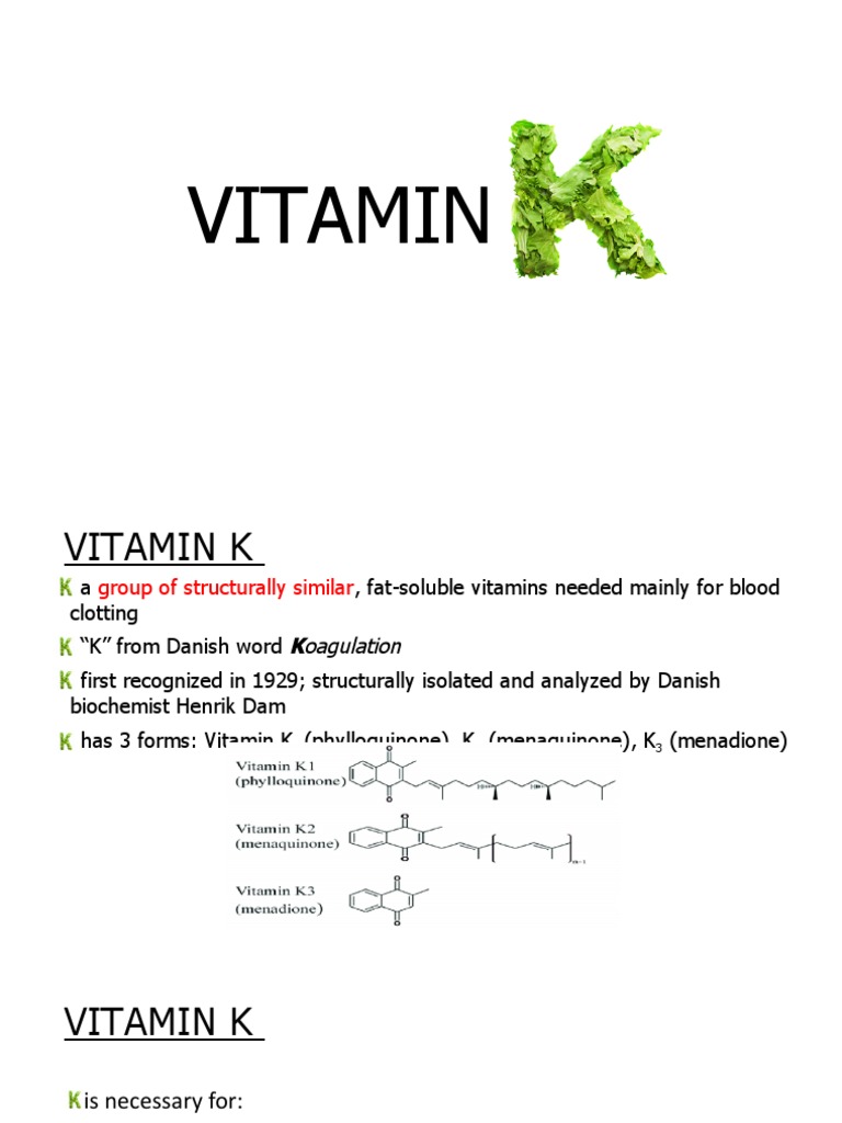 Vitamin K | PDF