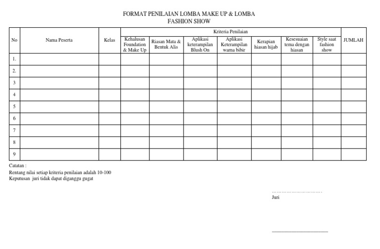 format-penilaian-lomba-makeup-pdf