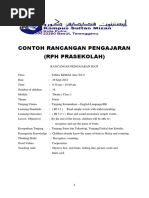 Contoh Rancangan Pengajaran (RPH Prasekolah)