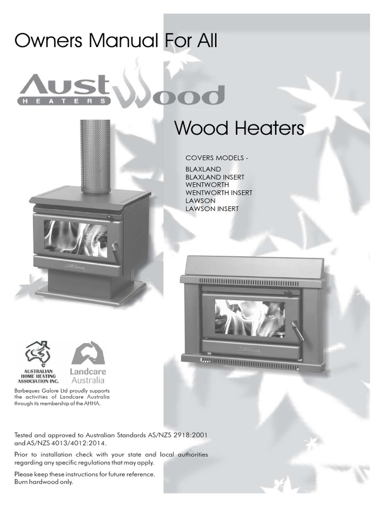 Auswood Heater Manual | PDF | Fires | Chimney