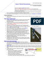 Velocity Measurement PDF