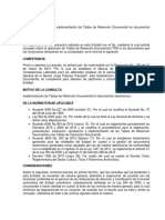 Implementación TRD documentos electrónicos