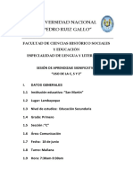 Universidad Nacional "Pedro Ruiz Gallo": I. Datos Generales