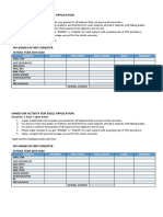 Hands On Activity For Excel Application