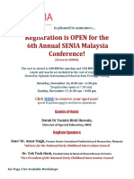 SENIA Registration Flyer