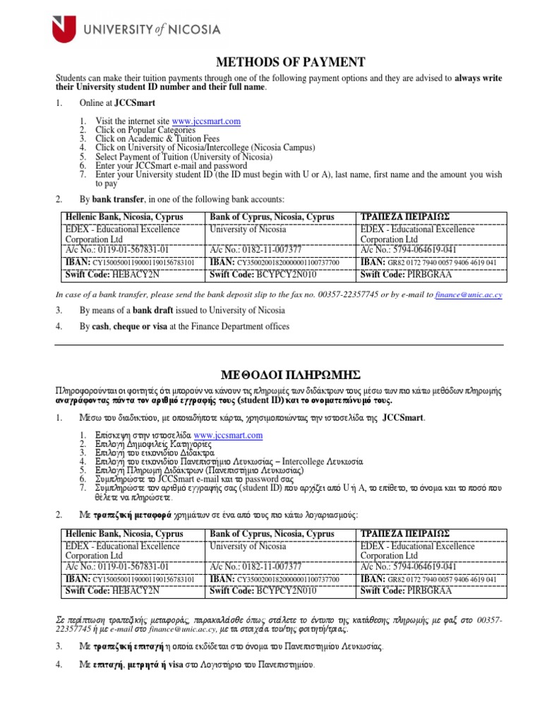 Methods of Payment | PDF