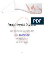 Spesifikasi Sismadak PDF