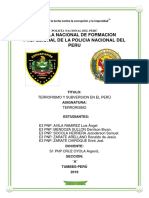 TERRORISMO Y SUBVERSION EN EL PERÚ - Trabajo Aplicativo