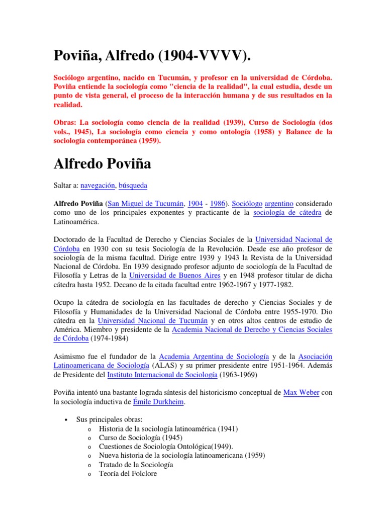 Alfredo Poviña PDF