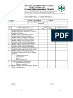 Ceklist Audit Internal Lab