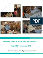 Manualde Calidad ISO 9001 - 2015 Registraduria