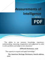 MEASURING INTELLIGENCE