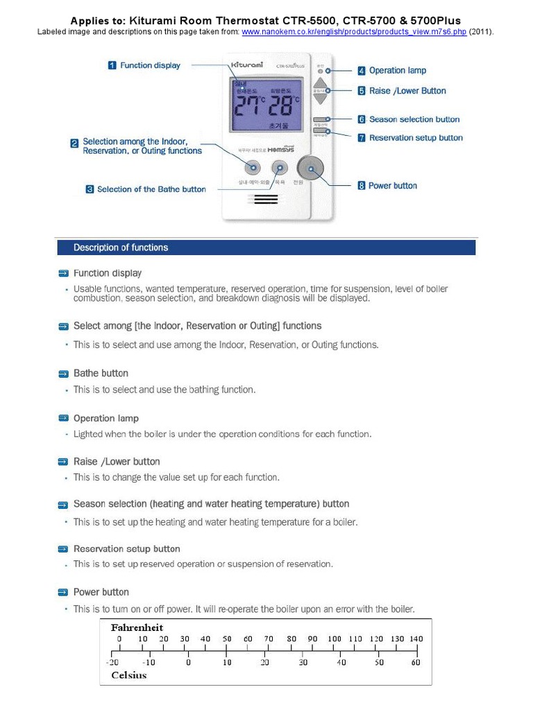 Kiturami Temperature Controller PDF | PDF | Hvac | Water Heating