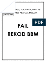 Fail Rekod BBM: SJK (C) Toon Hua, Nyalas 77100 Asahan, Melaka