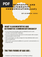 Augmentative and Alternative Communication (Aac) 1