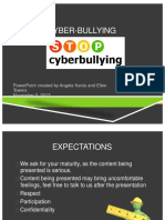 Cyber-Bullying: Powerpoint Created by Angela Kania and Ellen Towers November 5, 2013