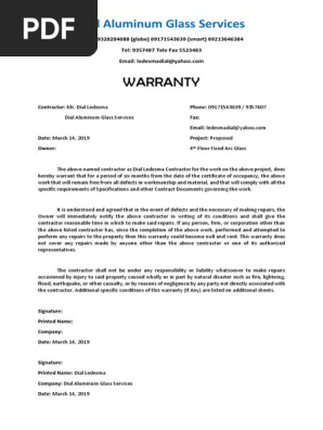 Warranty
