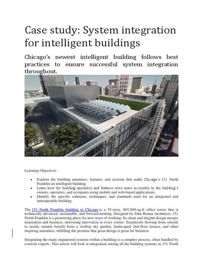 Case Study - Intelligent Building | PDF | Hvac | Storm Drain