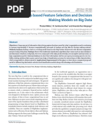 Hadoop Based Feature Selection and Decision Making Models On Big Data