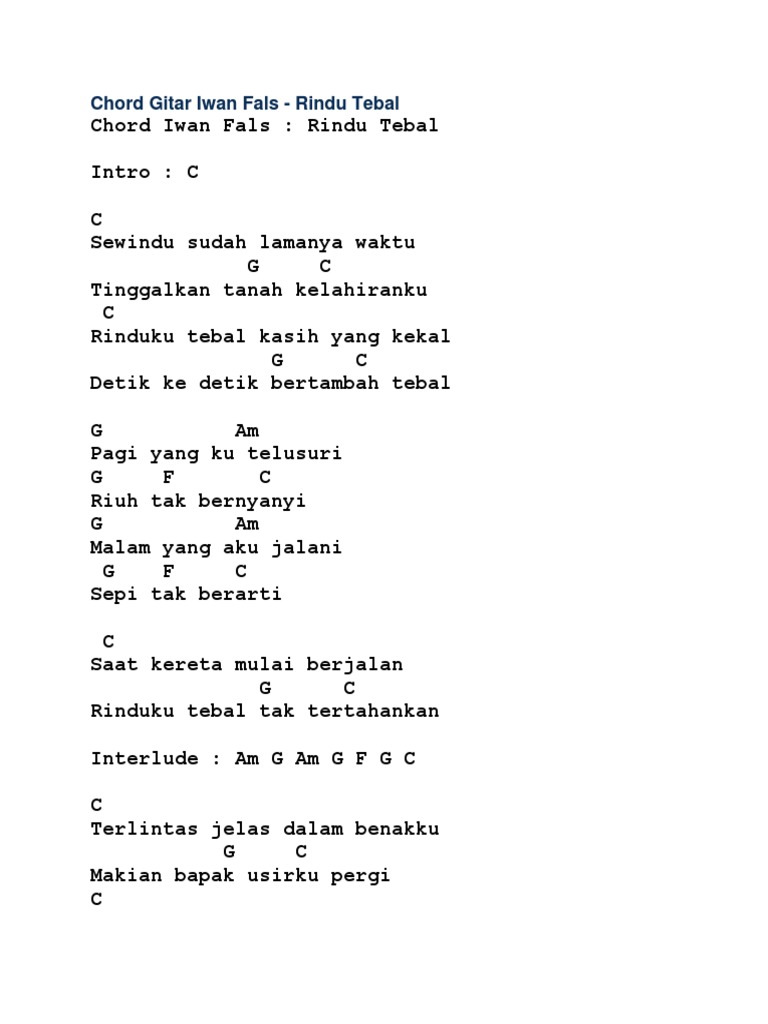 Chord Gitar Iwan Fals Pdf