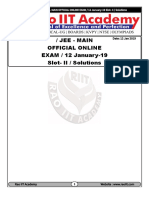 JEE Main 2019 Online Slot-2-SOL-12-01-2019 PDF