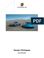 Porsche 718 Cayman: Press Information