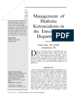 Management of Diabetic Ketoacidosis in The Emergency Department