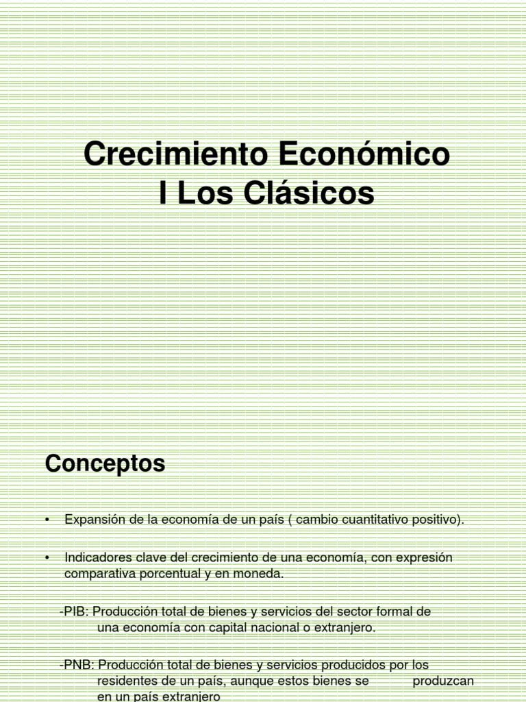 Clásicos del Crecimiento Económico | PDF | Crecimiento económico ...
