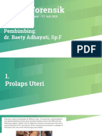 Tugas Forensik: Pembimbing: Dr. Baety Adhayati, SP.F