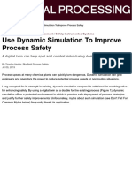 Use Dynamic Simulation To Improve Process Safety