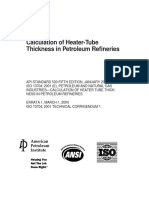 Calculation of Heater-Tube Thickness in Petroleum Refineries