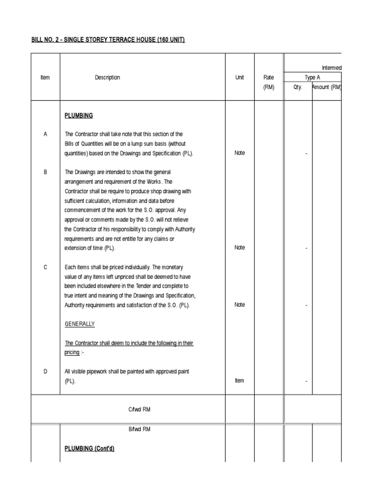 BQ Internal Plumbing | PDF | Plumbing | Pipe (Fluid Conveyance)