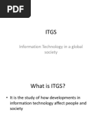 Information Technology in A Global Society