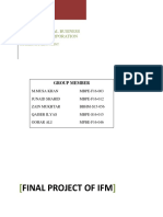 Final Project of Ifm: International Business Machine Corporation