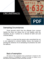 Exempting Circumstances