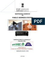 Maintenance handbook on Public Address System.pdf