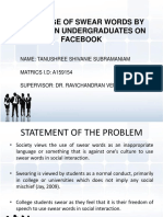 The Usage of Swear Words by Malaysian Undergraduates On Facebook