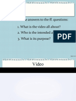 Find Out The Answers To The Ff. Questions: 1. What Is The Video All About?