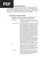 Network Setting Sentinel Rms