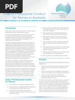 6 New Code of Professional Conduct For Nurses August 2008 1