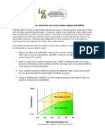 Sodium Reduction and MSG (Monosodium Glutamate) Fact Sheet