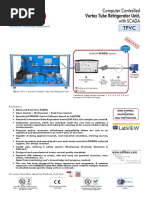 Vortex Tube Refrigerator Unit,: Computer Controlled With SCADA TPVC