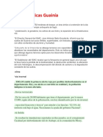 Problemas ambientales y sociales en Guainía